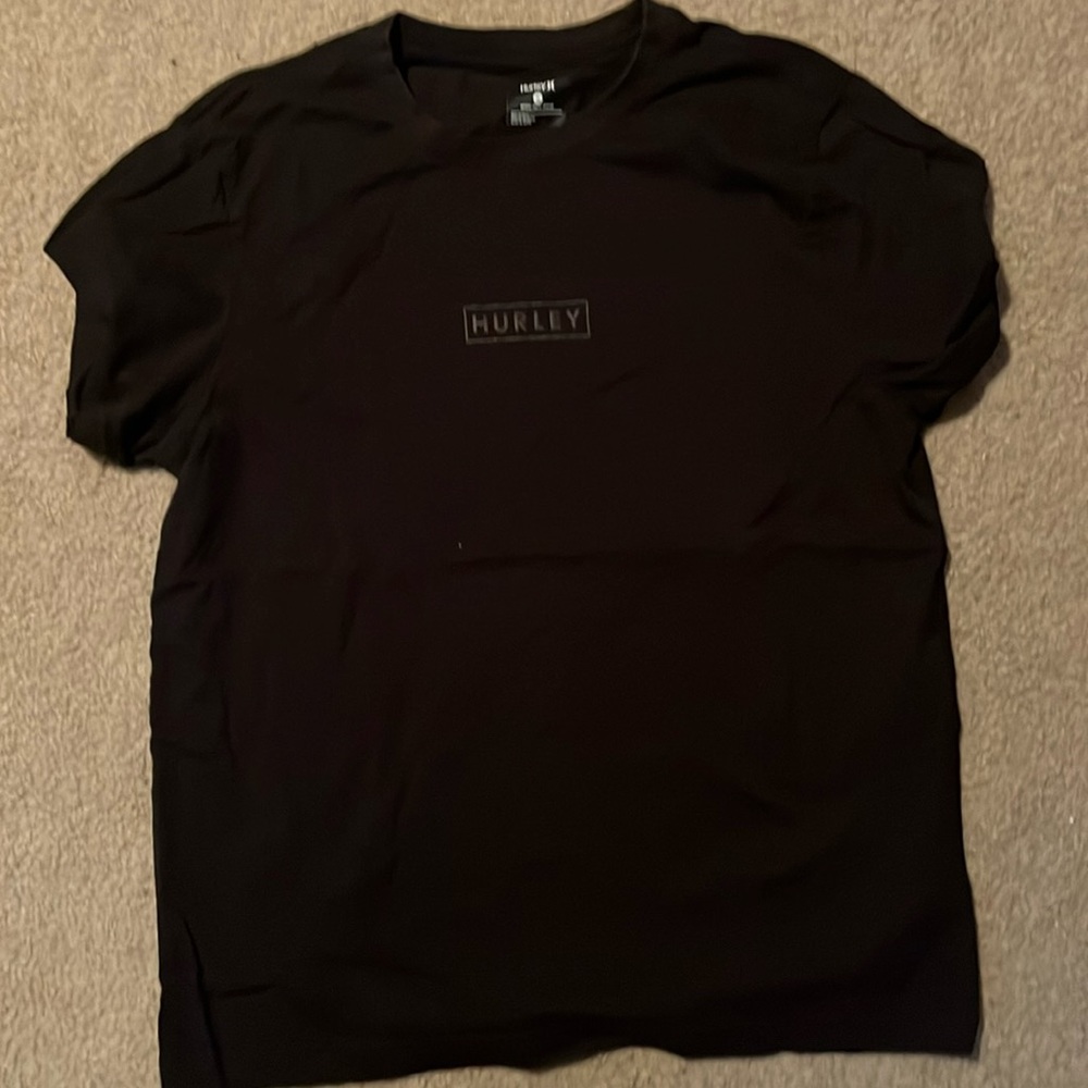 Men’s black Hurley T-shirt size medium.